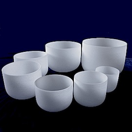 Frosted bowls different sizes